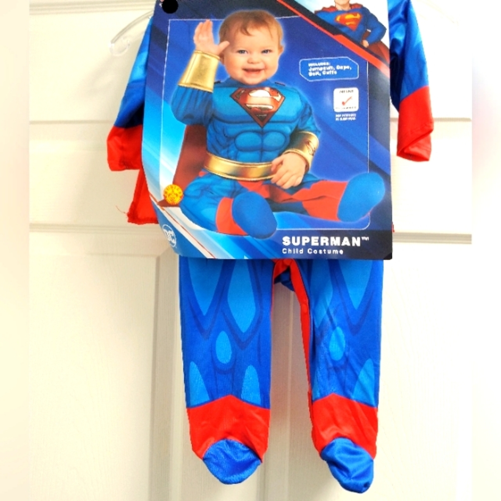 SUPERMAN - DC SUPERHERO - MUSCLE SUIT - HALLOWEEN - COSTUME